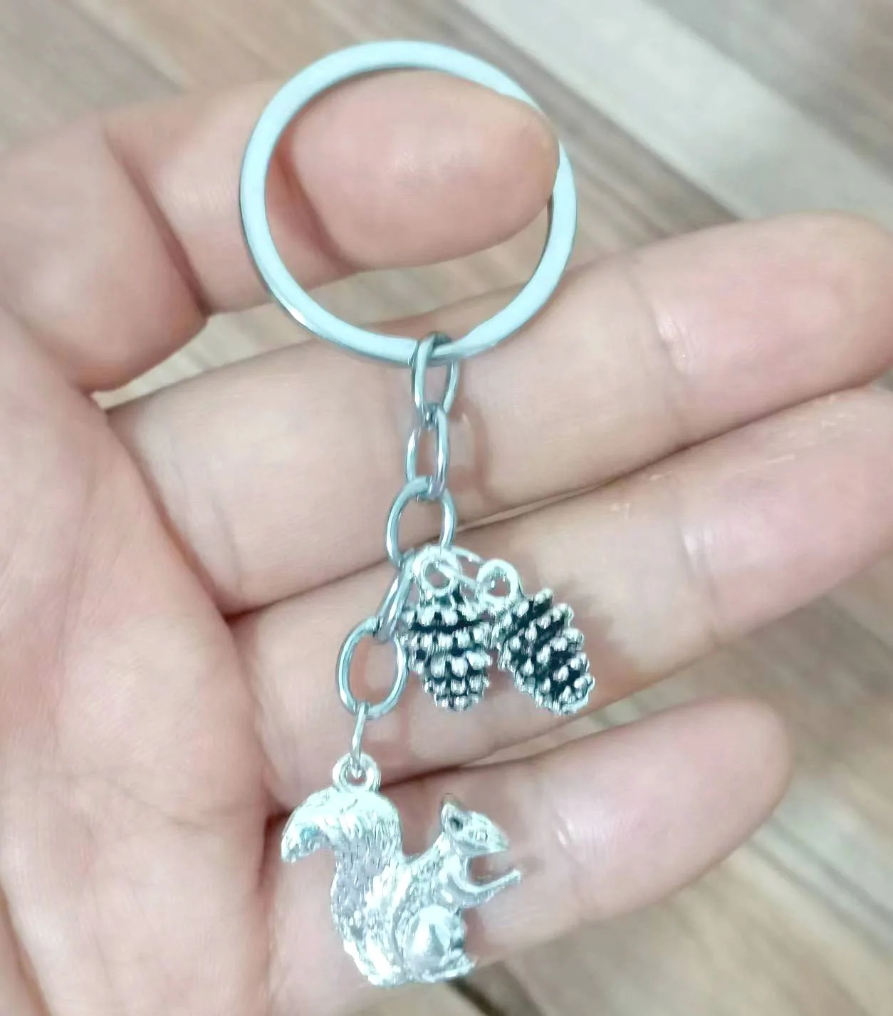 Squirrel Hazelnut Cute Small Animals Exquisite Keychain