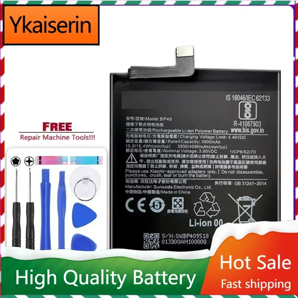

BP40 BP41 Portable Battery for Xiaomi Redmi K20 Pro Mi 9T Pro 9TPro K20pro K20 Mi 9T Mi9T Mobile Phone Batteries Bateria