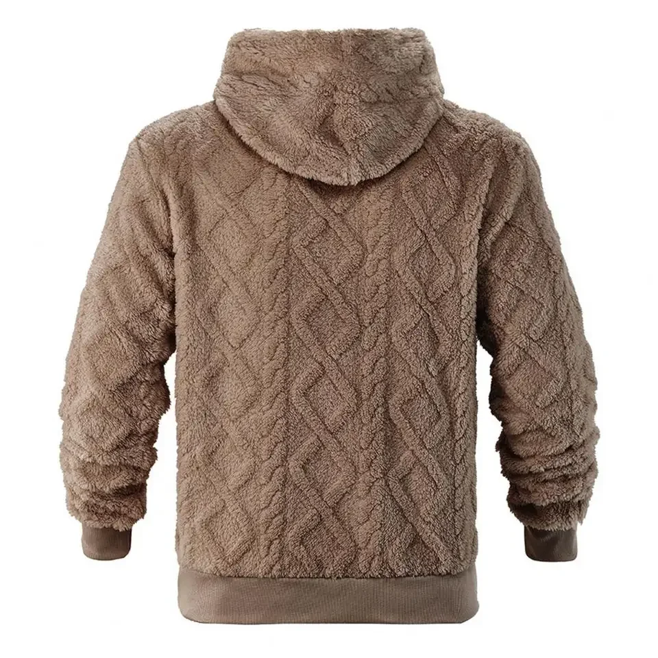 

High Quality Fleece For Men Autumn Winter Fashion Warm Casual Hooded Loose Hoodies Oversized Sweatshrts 2XL Thick Pullover