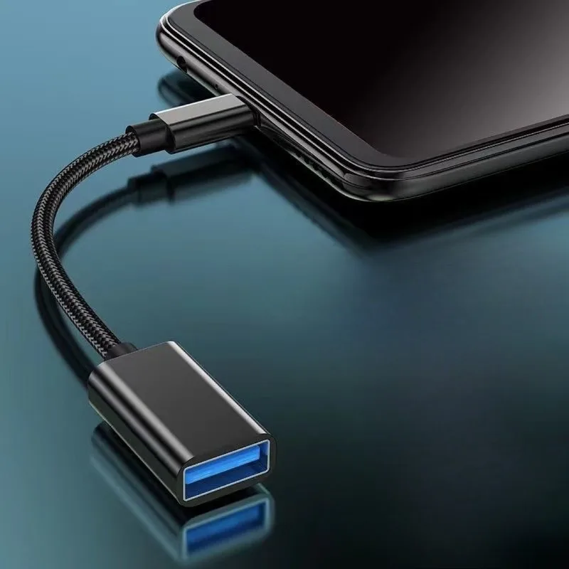 5PCS Type-C to USB OTG Cable, Fast Charging Data Cord for Phone, Read USB Flash Drive in Car