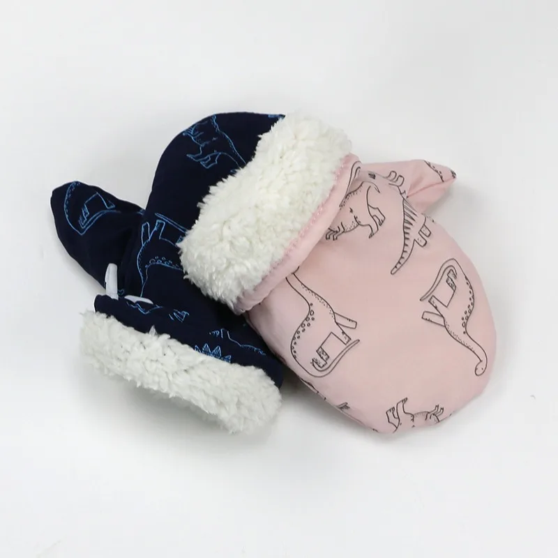 

Winter Fleece Lined Kids Gloves for 6 Months to 10 Years Old Babies Thermal Snow Skiing Waterproof winter outdoor play Gloves