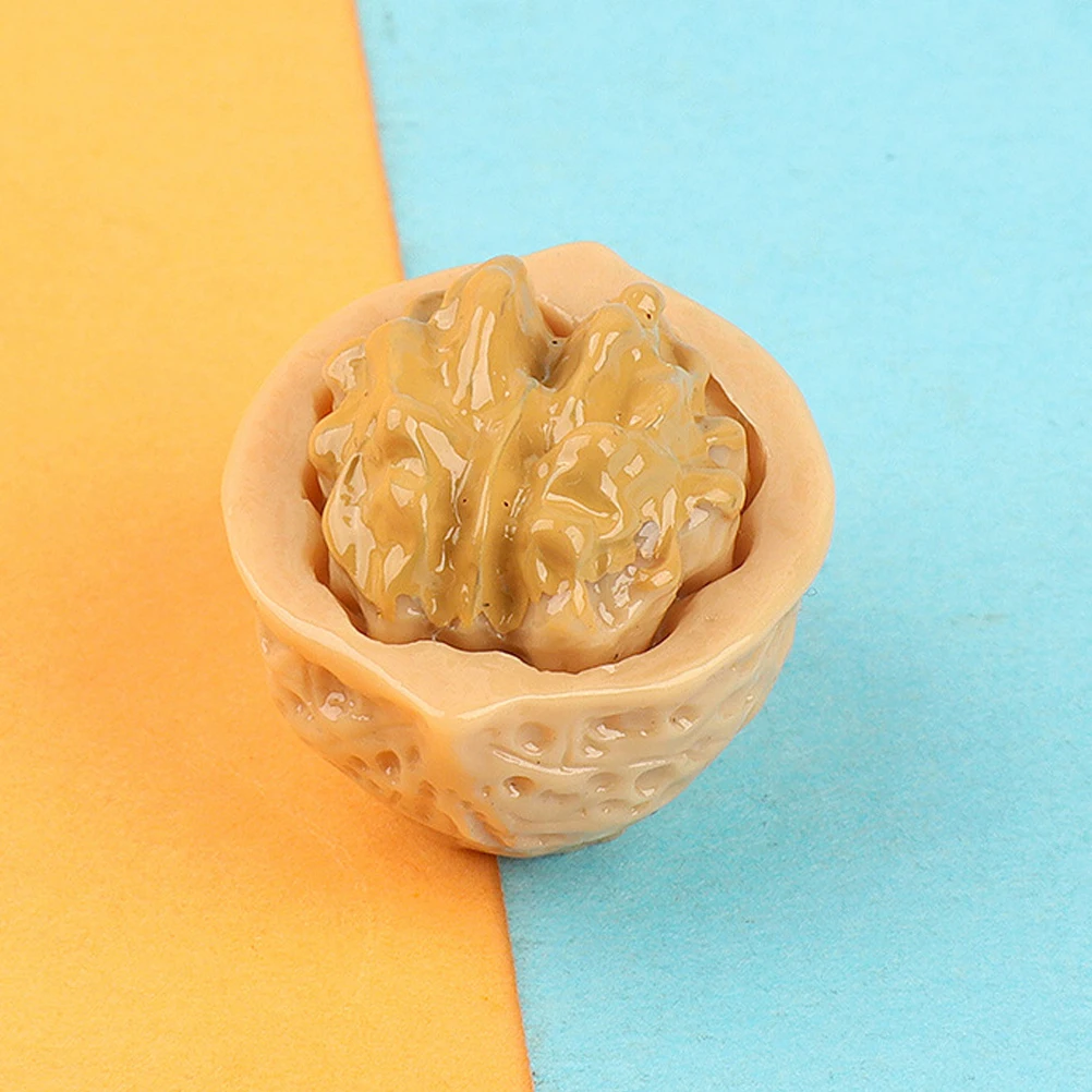 

Simulated Nuts Fake Walnuts Mini Resin Diy Decoration Miniature Simulation Models