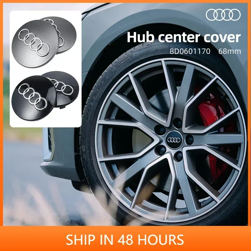 

Комплект из 4 хромированных колпачков для центральных отверстий колесных дисков, 68 мм, с эмблемой/логотипом в виде 4 колец, для Audi A1 A3 A4 A5 A6 A7 A8 S4 S6 C5 Q7 8D0601170