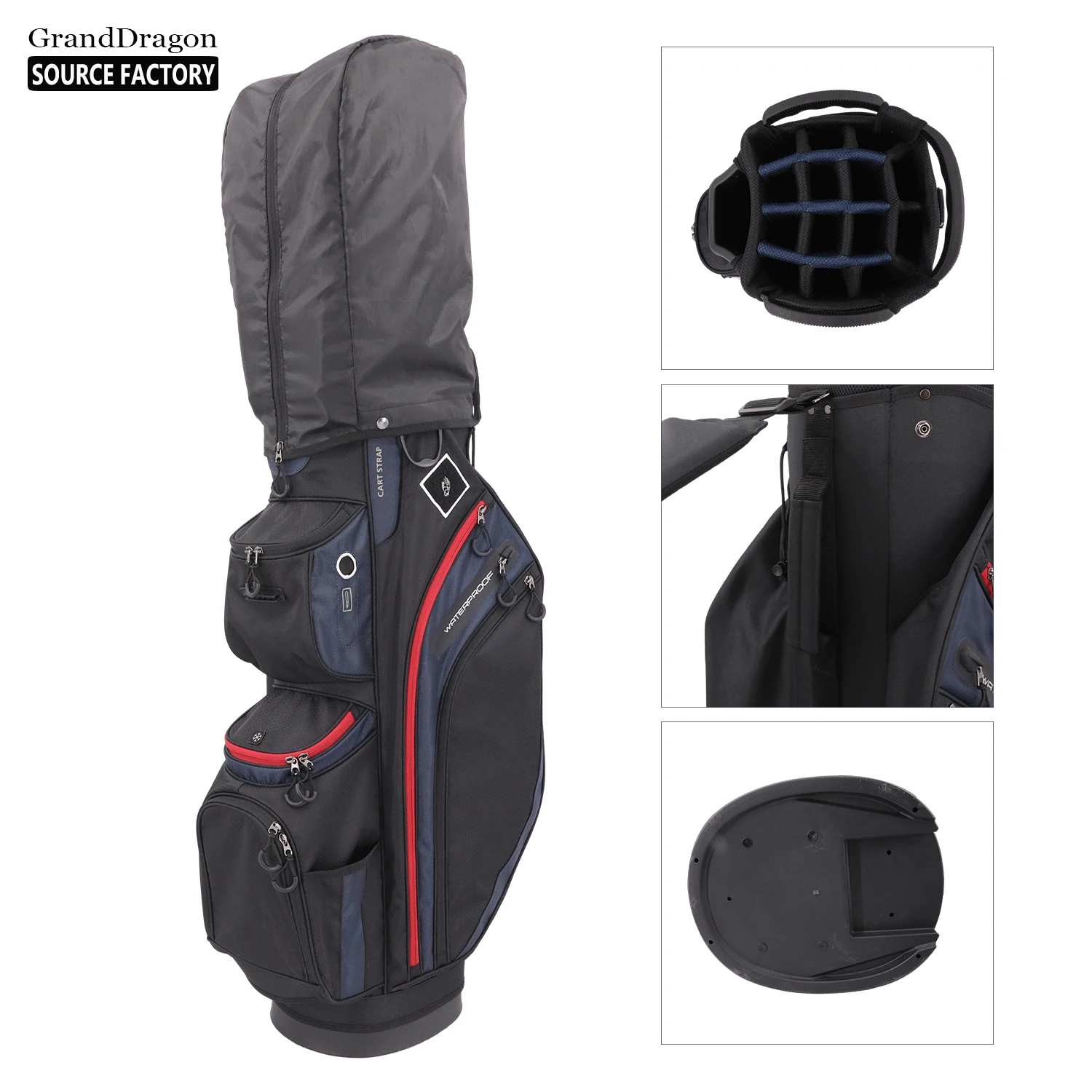 Good Quality Nylon Golf Bag Stand Lightweight Carry Stand Golf Bag Luxury Golf Bag Customize Logo