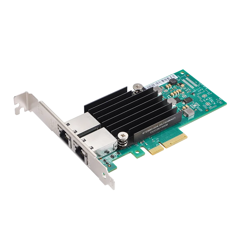 XikeStor SKN-X550-2BT para chipset Intel X550-T2 PCIE × 8 10G porta dupla RJ45 placa de rede de Internet híbrida com suporte para Windows/Linux