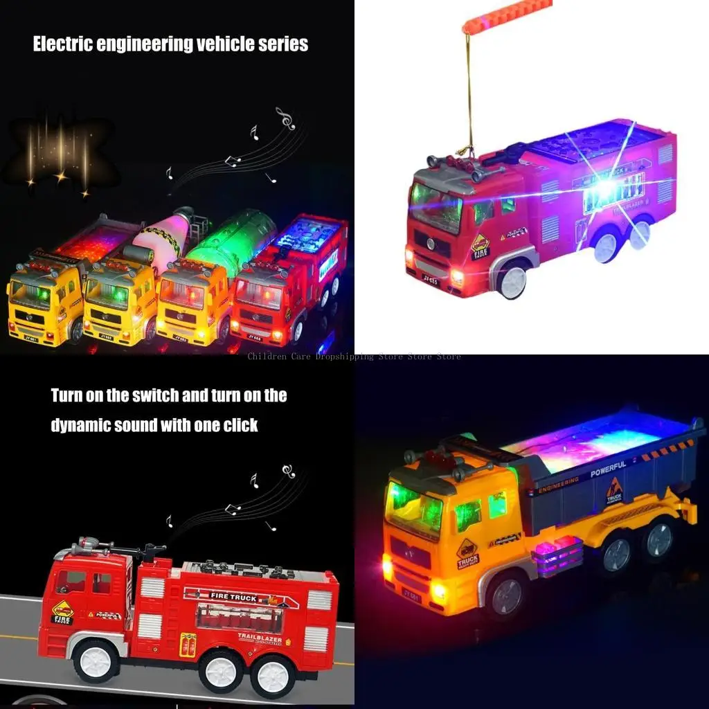 

Многоцелевая интерактивная игрушка-мусоровоз со светодиодной подсветкой и музыкальным домашним аксессуаром для ежедневного для и