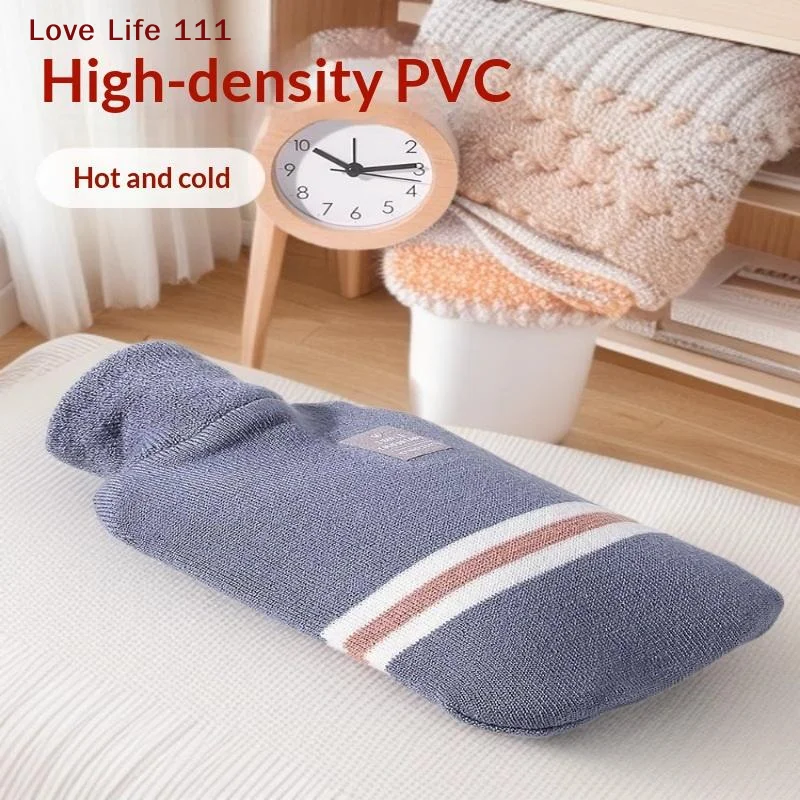 Hot Water Bottle with Cozy Knitted Cover 1L/2L BPA Free Leakproof Warm Pouch for Winter Travel Outdoor Use