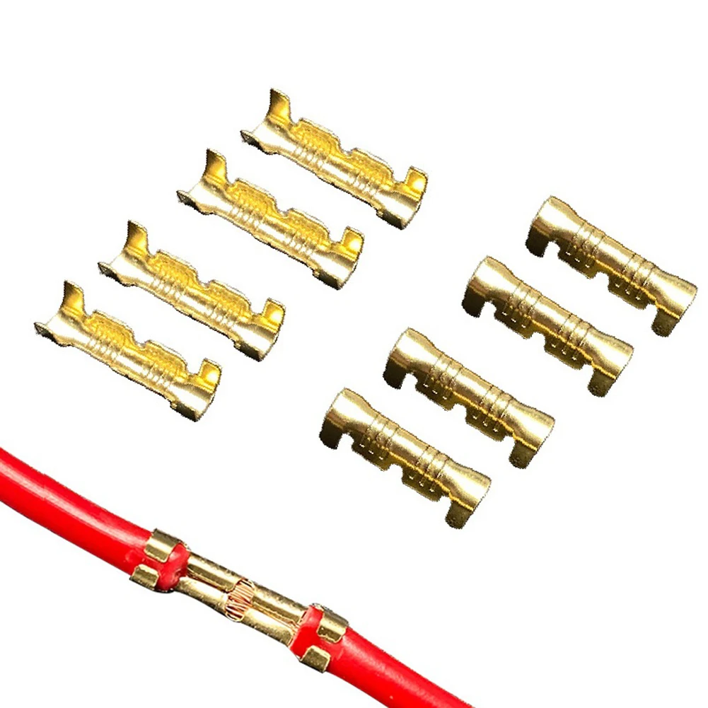 100/200Pcs Tab Cold Inserts Terminals 453 U Type 0.3-1.5mm2 Pressing Button Quick Connect Terminal Dual Interface Terminal