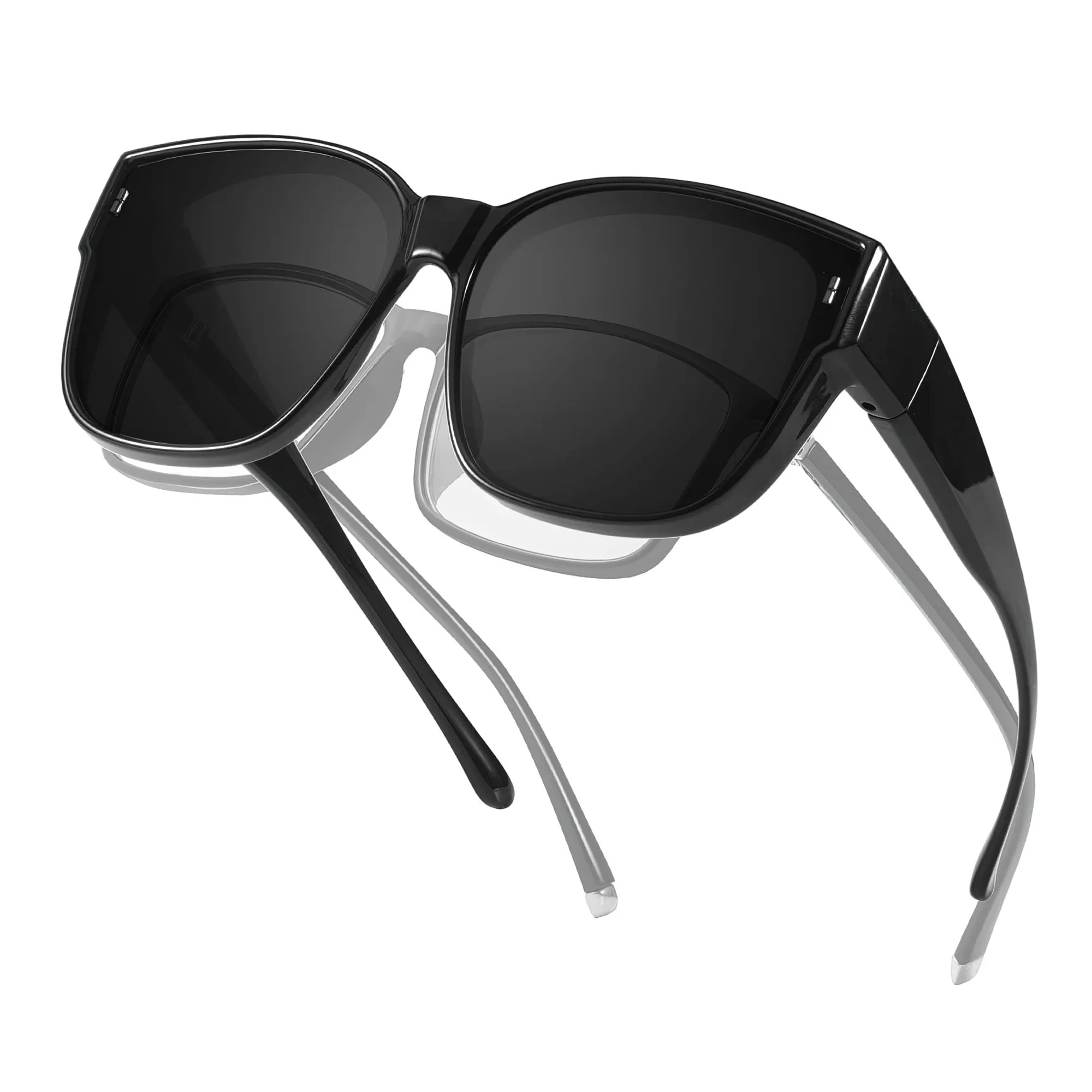 

Fit Over Glasses Sunglasses for Women Men, Polarized Sunglasses for Cover Prescription Glasses with UV Protection