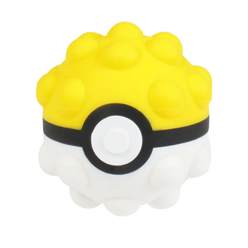 Bola de descompresión 3D de Pokémon Genie, bola Antiestrés con hoyuelos simples, juguetes para apretar, regalo, novedad