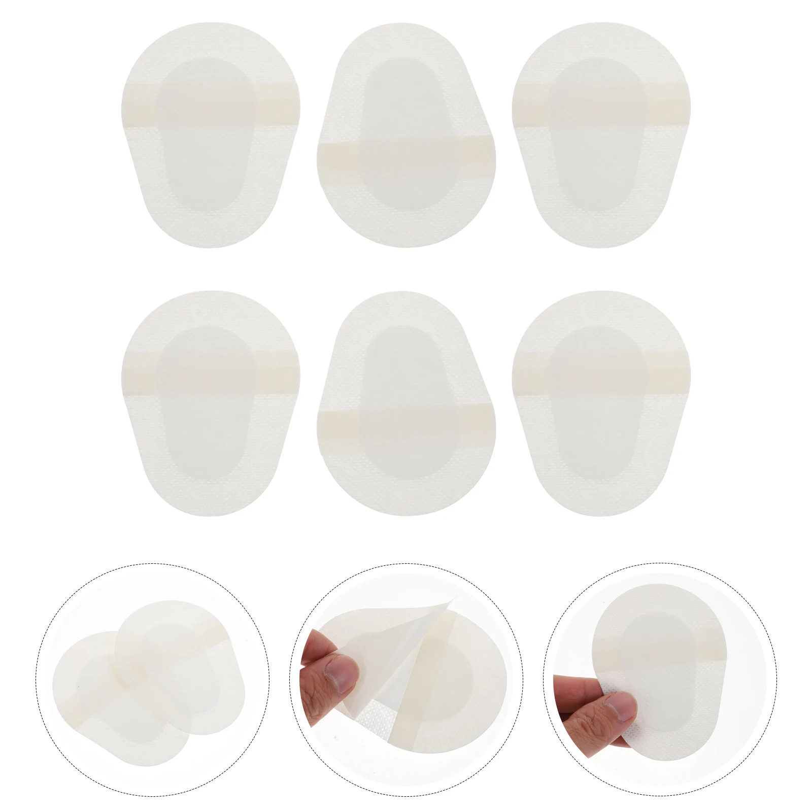 

6pcs Non woven Eye Patches Light Blocking Amblyopia Treatment Protective Cover Comfortable Breathable Practical