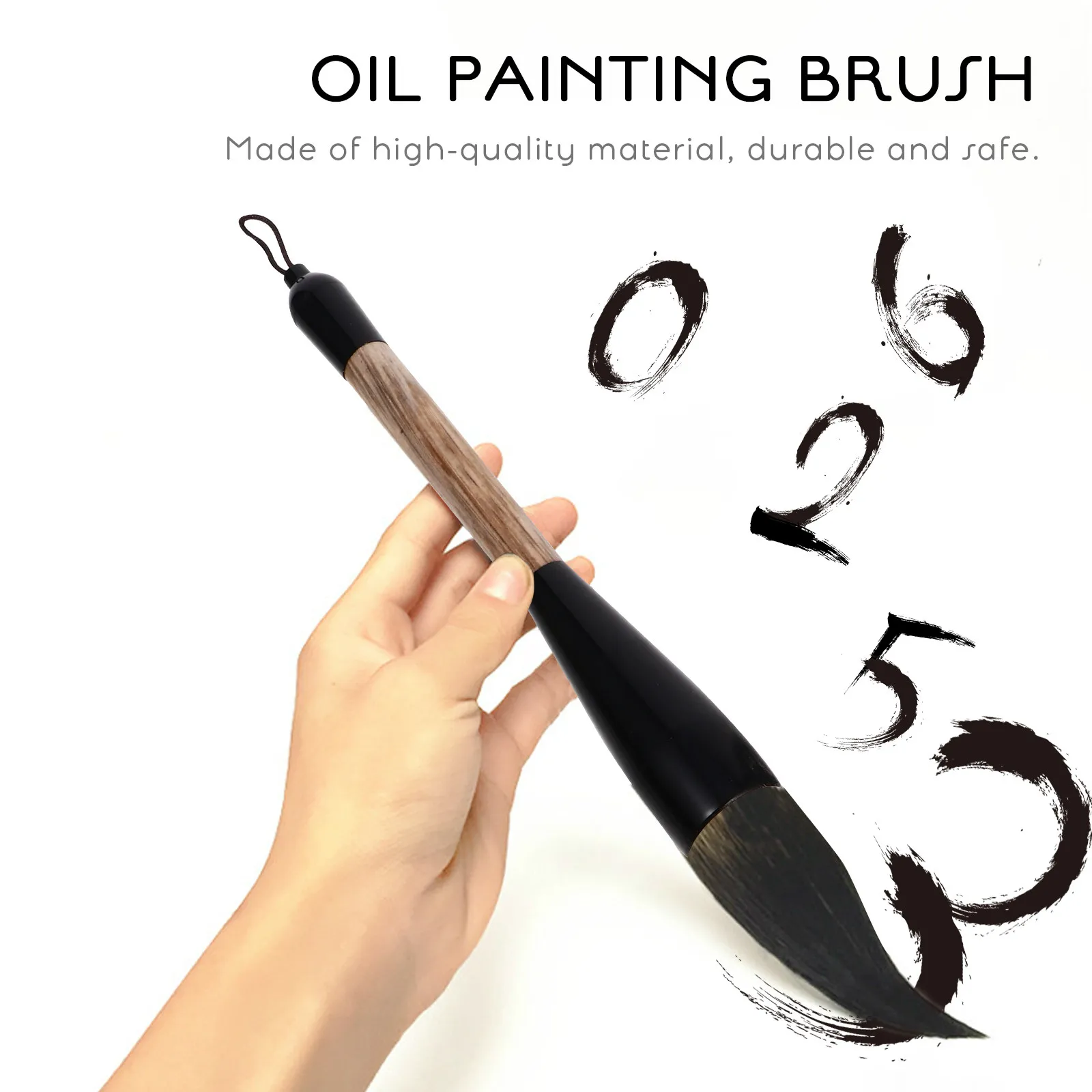 

Набор из 2 кистей для китайской каллиграфии: премиум-качество, смесь козьего и овечьего ворса, мягкий кончик, гладкая деревянная ручка, шнурок для начинающих художников