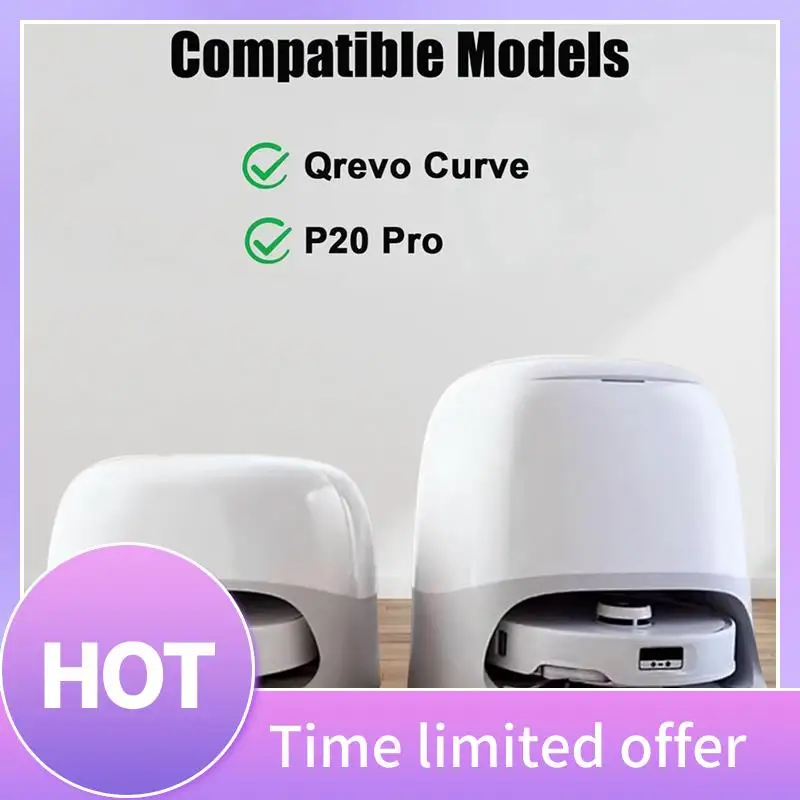 

Запасные части для робота-пылесоса Roborock Qrevo Curve/P20 Pro, запасные части, основные боковые щетки, мешок для пыли, подушечки для швабры, фильтры