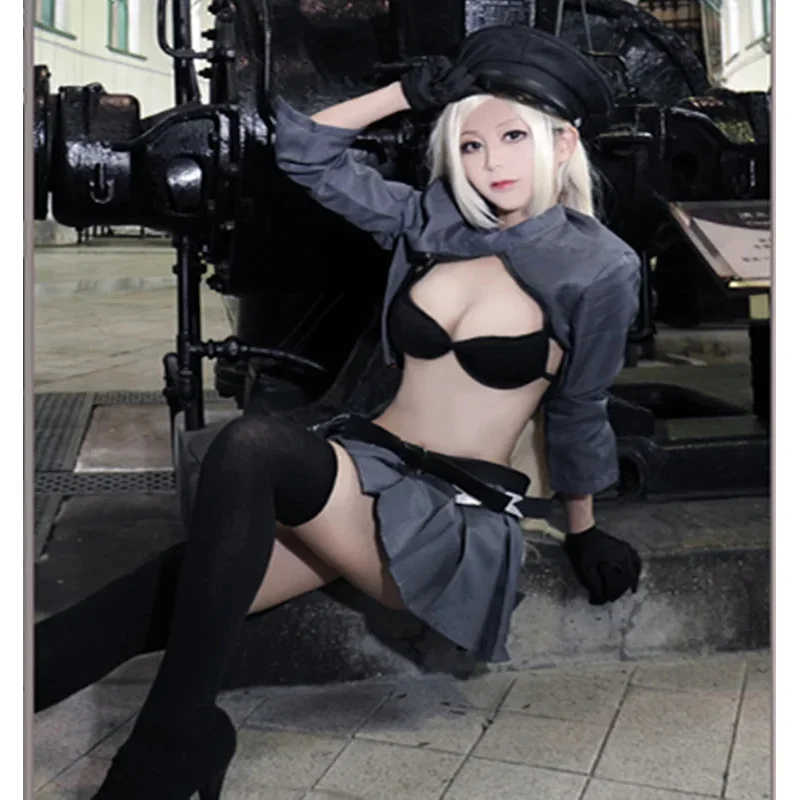 Disfraz de Anime Noragami Bishamon para mujer, traje de Bikini Sexy, conjunto completo de uniforme, peluca larga, disfraz de Halloween para fiesta de Cosplay