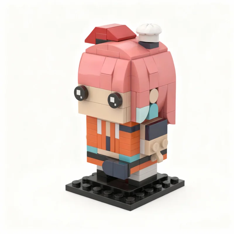 161 peças MOC Takanashi Kiara Brickheadz Blocos de Montar Presentes de Natal Arquitetura Brinquedo DIY Ideia Criativa Educação