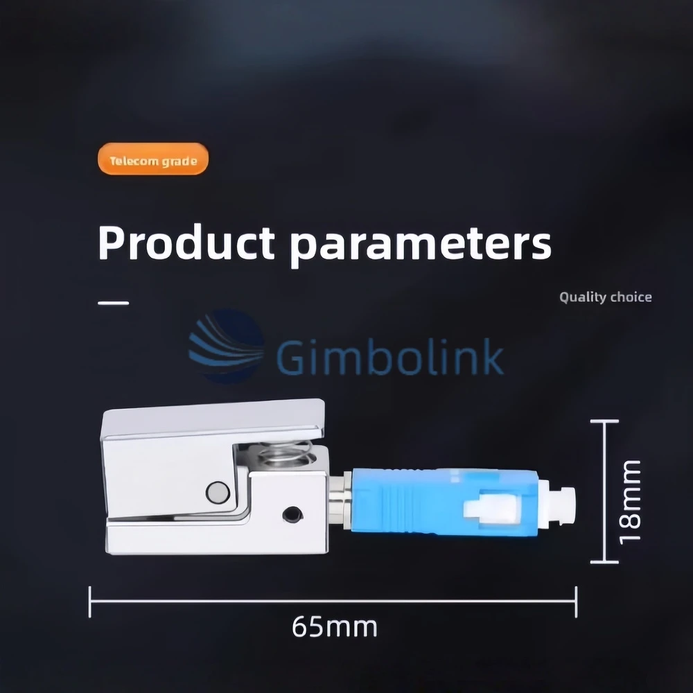 SC/UPC Bare Fiber Adapter Sc Square Shape Bare Fiber Optic Adapter FTTH Fiber Connector Flange for Optical OTDR Test Coupler