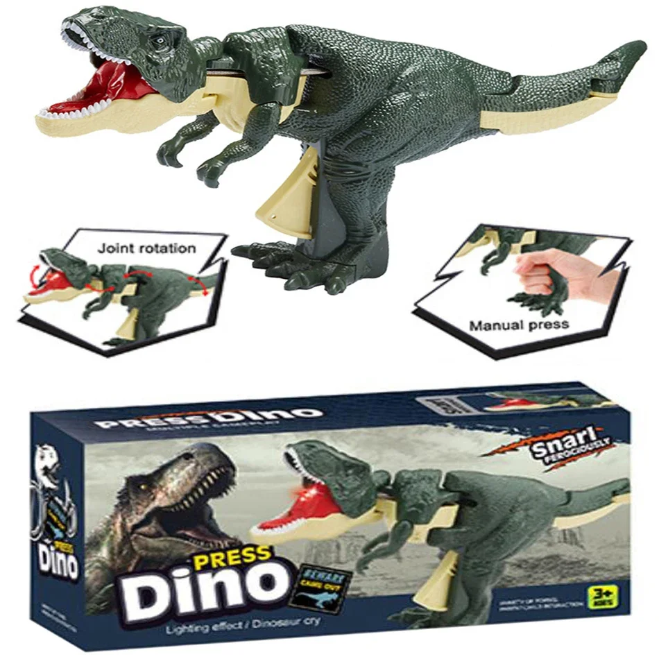 

Dinosaur ZaZaZa Toy Children Creative Battery-free Telescopic Spring Swing Dinosaurs Fidget Toys Christmas Gifts for Kids