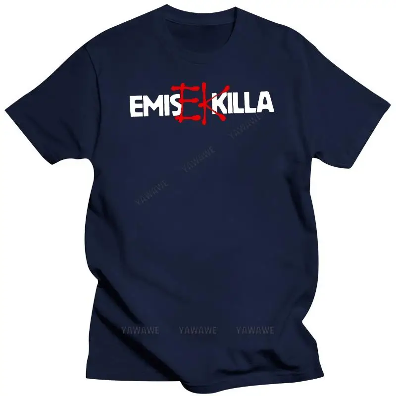 New arrived tshirt men's tops Mens t-shirt woman emis killa rap logo without real era humor t shirt vintage style short sleeve