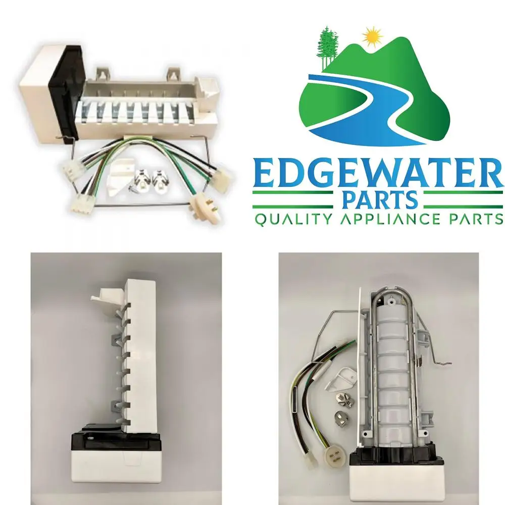 Ice Maker Replacement Compatible with Large Cresent Style Refrigerators - Universal Ice Maker for Whirlpool Models