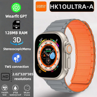 HK10 ULTRA-A 2.02inch New Multifunctional Intelligence Watch Bluetooth Network Sharing GPS Navigation NFC and Dual Payment