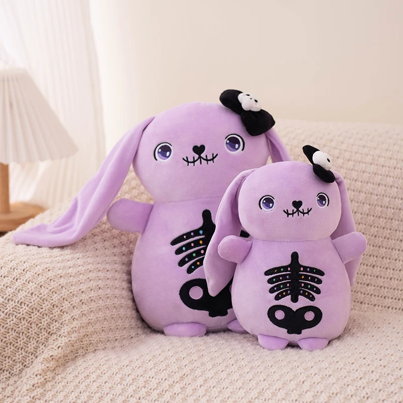 ZU 22/30 cm Gruseliger Goth Hase Plüsch Weiche Puppen Horror Plüschtier Tier Emo Kaninchen Spielzeug Halloween Geschenk Hallowmas Party Dekor – Detail 7