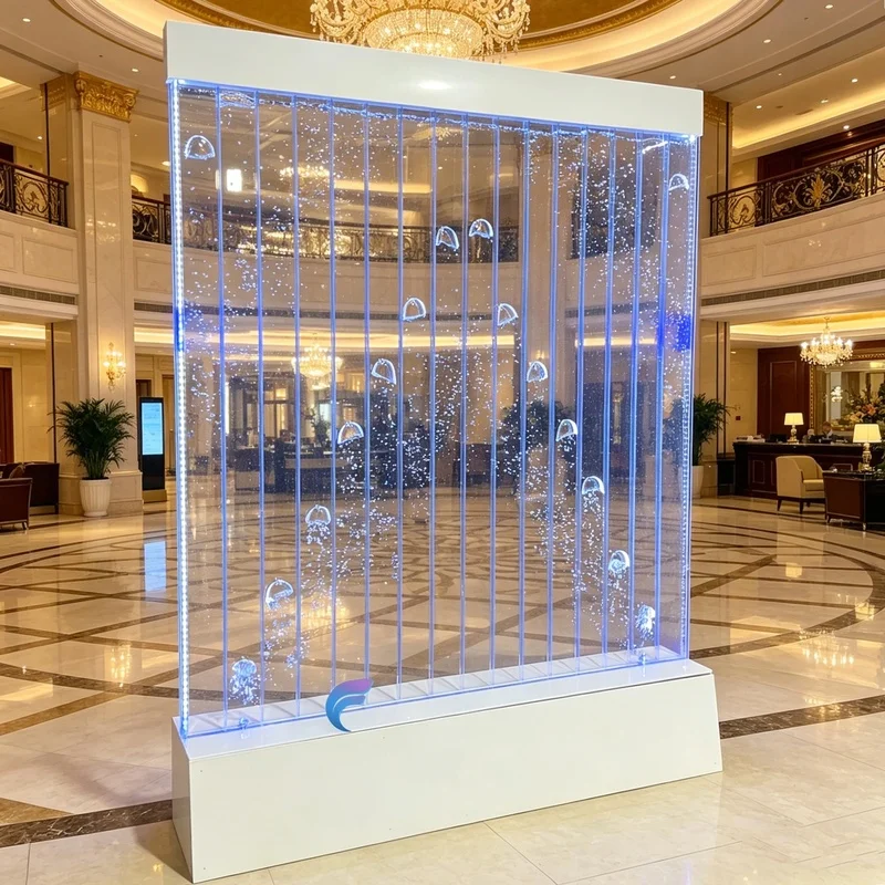 custom.Modern Acrylic LED Bubble Wall Panel Large Feature Shopping Mall Interior Design