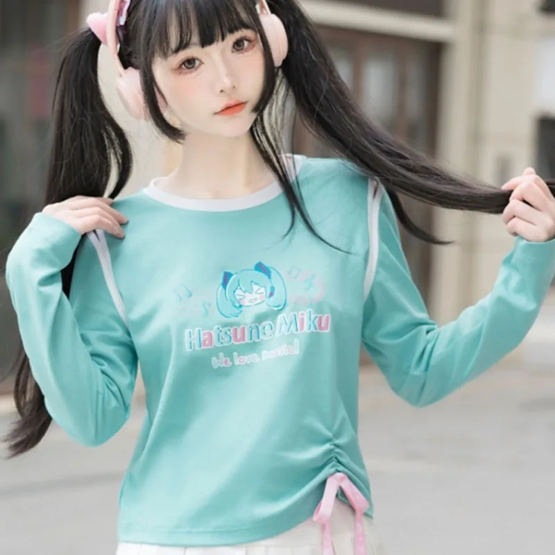 Cartoon Anime Week Centenary Hatsune Miku Sweater Cardigan Loose, Comfortable Versatile Super Soft Long Sleeve Sweater Jacket