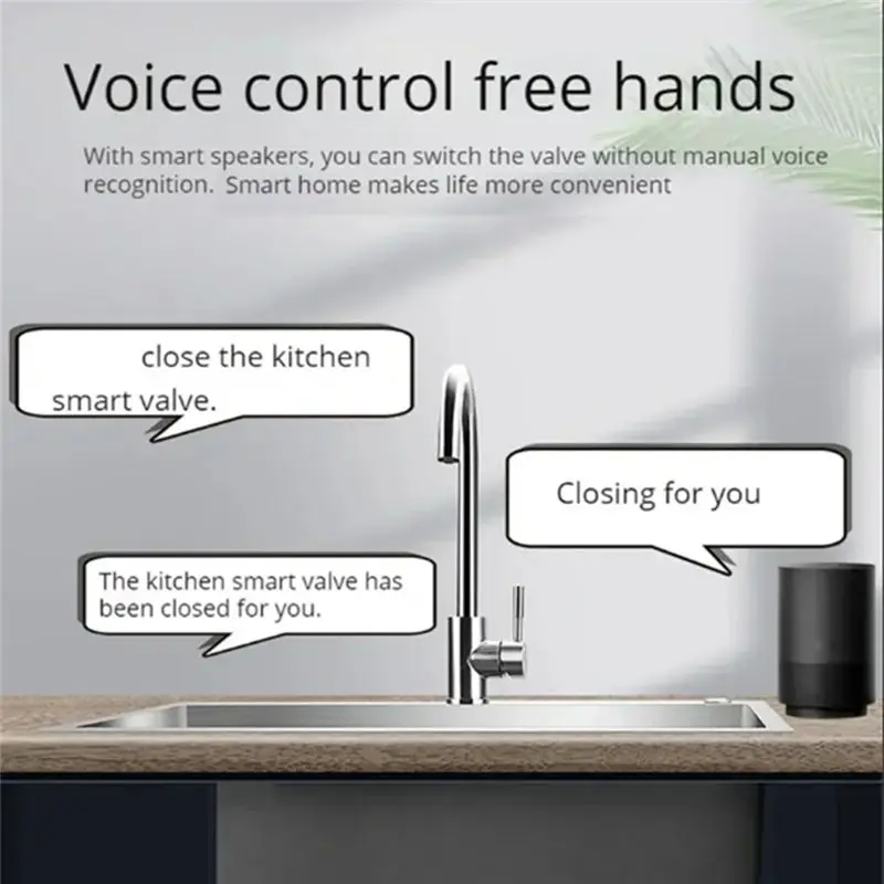 B27B Wireless Automated Ball Valve For Ewelink WIFI Smart Valve Controller APP Remote Control Water Shutoff US Plug DN15