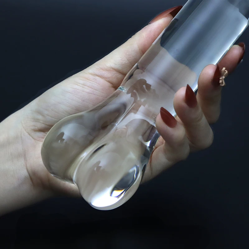 Female Masturbation Lovely Bone Crystal Double Heads Dildo Anal Penis butt plug Sex toy Adult Products For Women Men Sex Wand 18