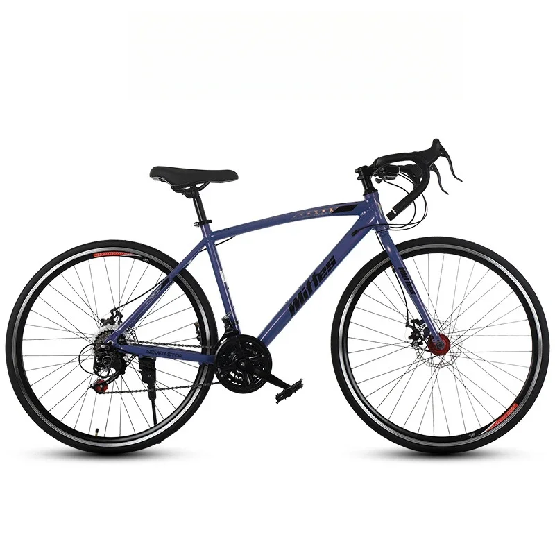 

Bicycle Sports Car Double Disc Brake Road Bike Male Flat Handle Wagon Bicycle