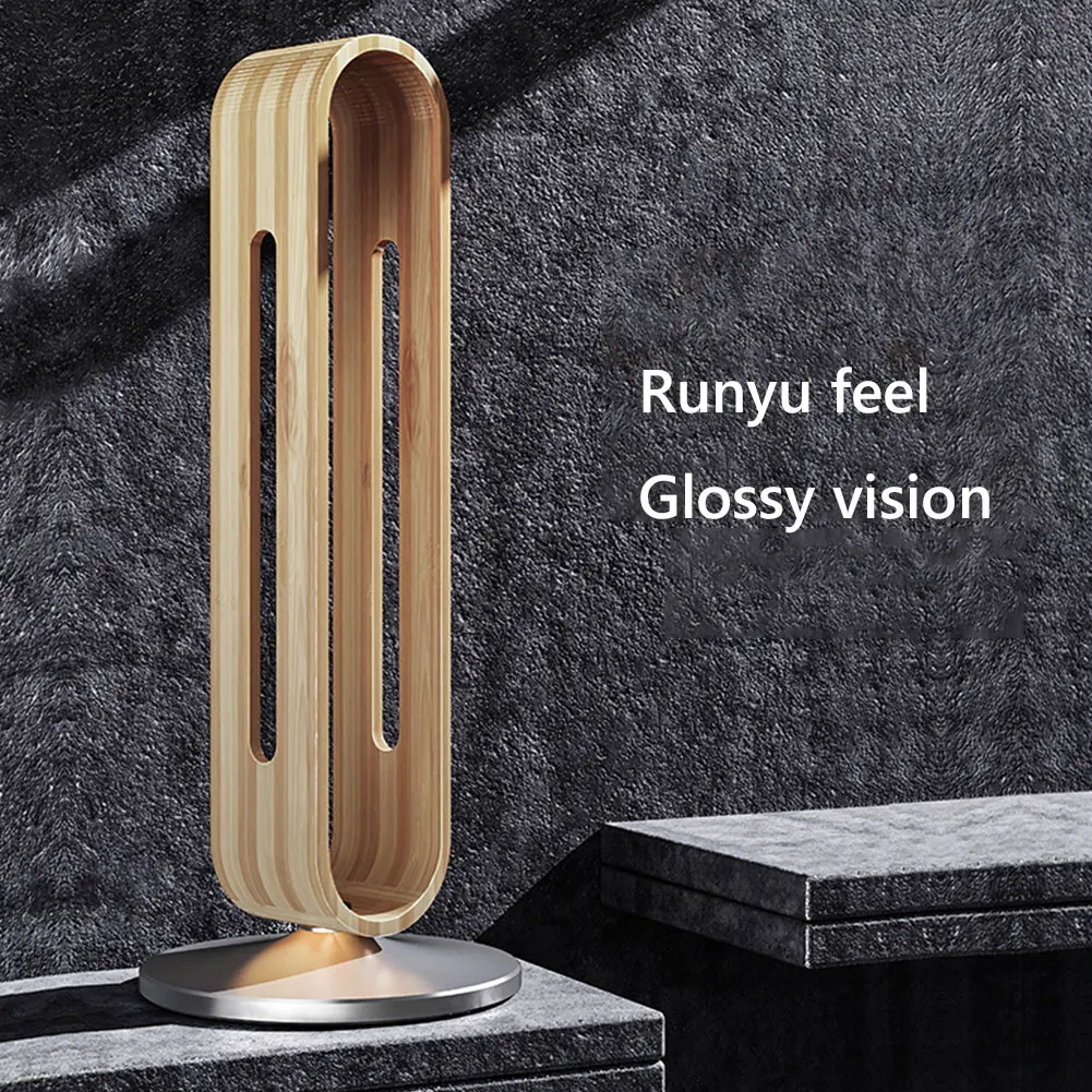 Gaming Headset Hanger Stand Headsets Art Storage Rack Bamboo Wood Aluminum Earphone Display Rack Hanger Holder Bracket