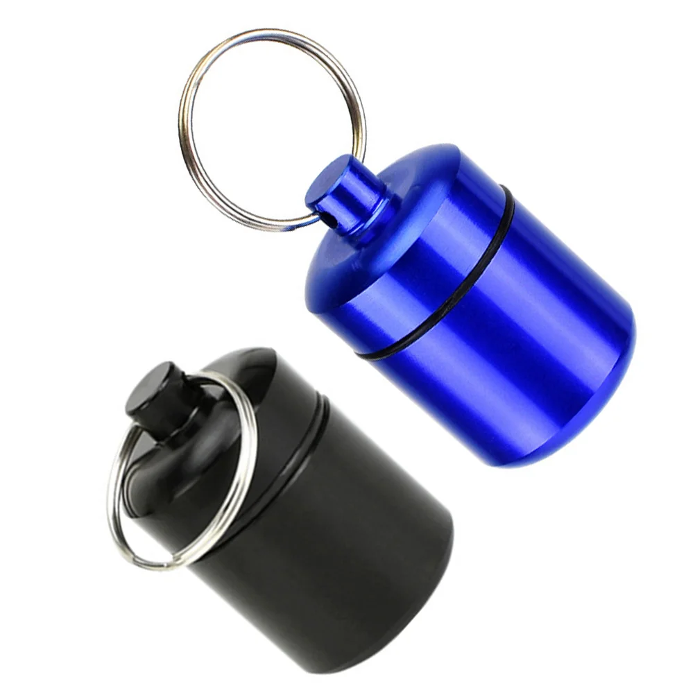 

2pcs Storage Portable Case for Travel Waterproof Container Container Health Care Pill Case Pill Box Box