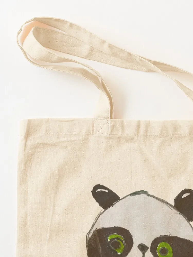 الباندا - حقيبة حمل برسومات كرتونية لطيفة للأطفال حقيبة قماش للنساء حقيبة حمل للرجال حقيبة صديقة للبيئة كيس صب فام