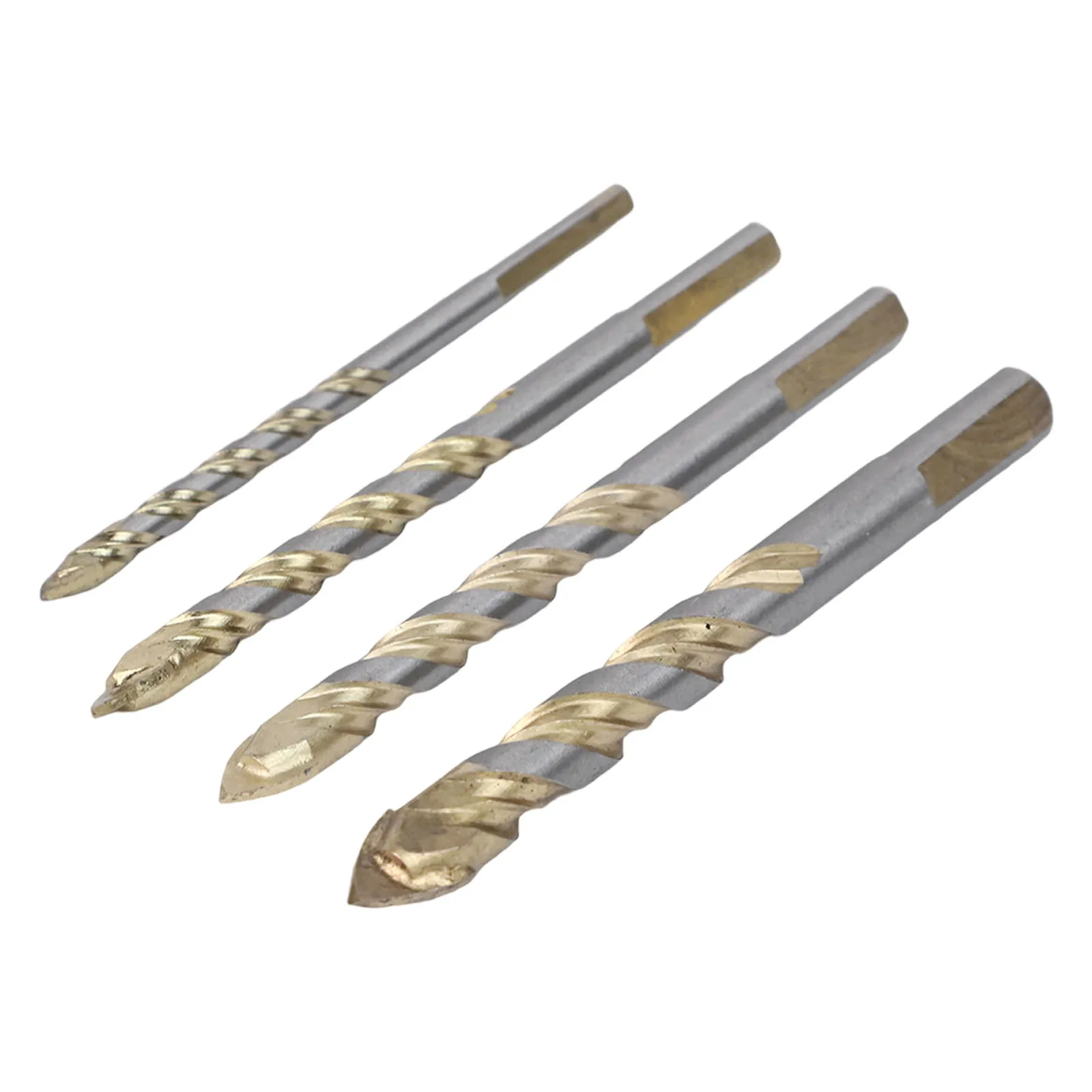 

﻿ 4/5pcs 6/8/10/12mm Drill Bits Cemented Carbide Triangle Drill For Porcelain Concrete Brick Glass Marble Drilling Power Tool