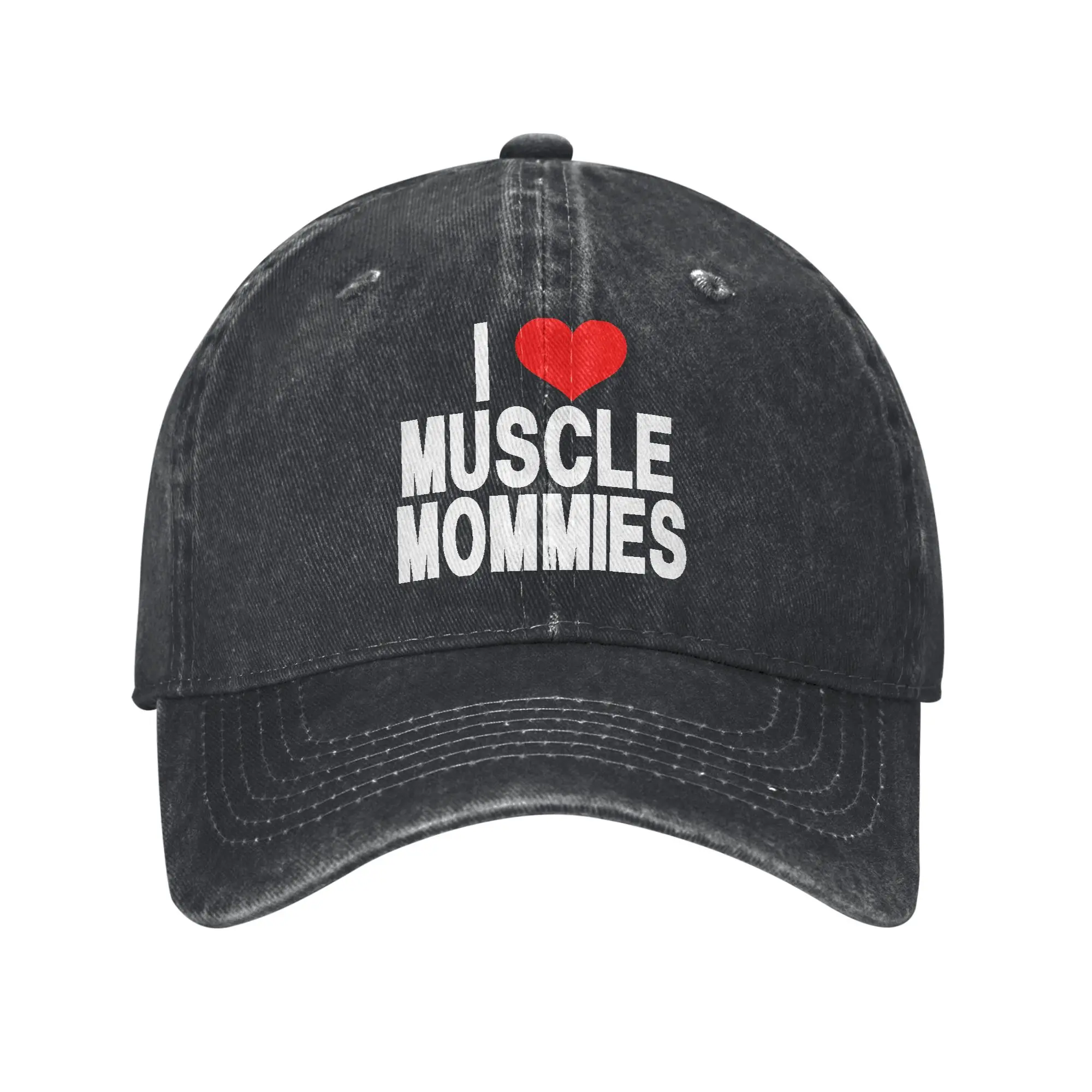 I love Muscle mommies  Casual Baseball Cap For Unisex Men Spring  Outdoor Sport Trucker Hat y2k Retro Sun Visor Baseball Caps