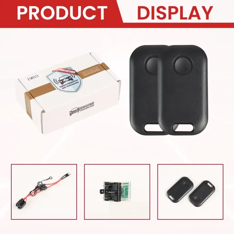 Picture 5: Power Engine Lock Car Alarm Security System 2.4Ghz Relay Type Proximity Motorcycle Engine Immobilizer