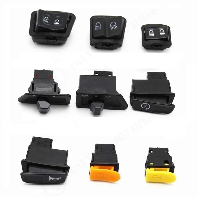 9PCS Motorcycle Control Switch Button Assembly For Scooter Replacement Parts Motorcycle Handlebar Control Buttons Kit