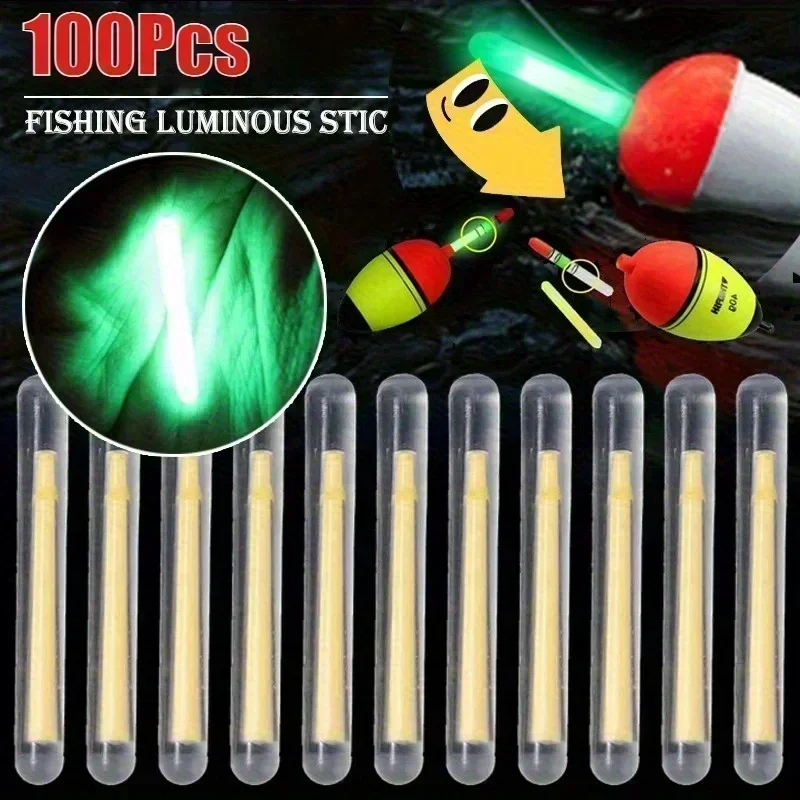 100Pc Floating Night Fishing Firefly Stick Fluorescent Light