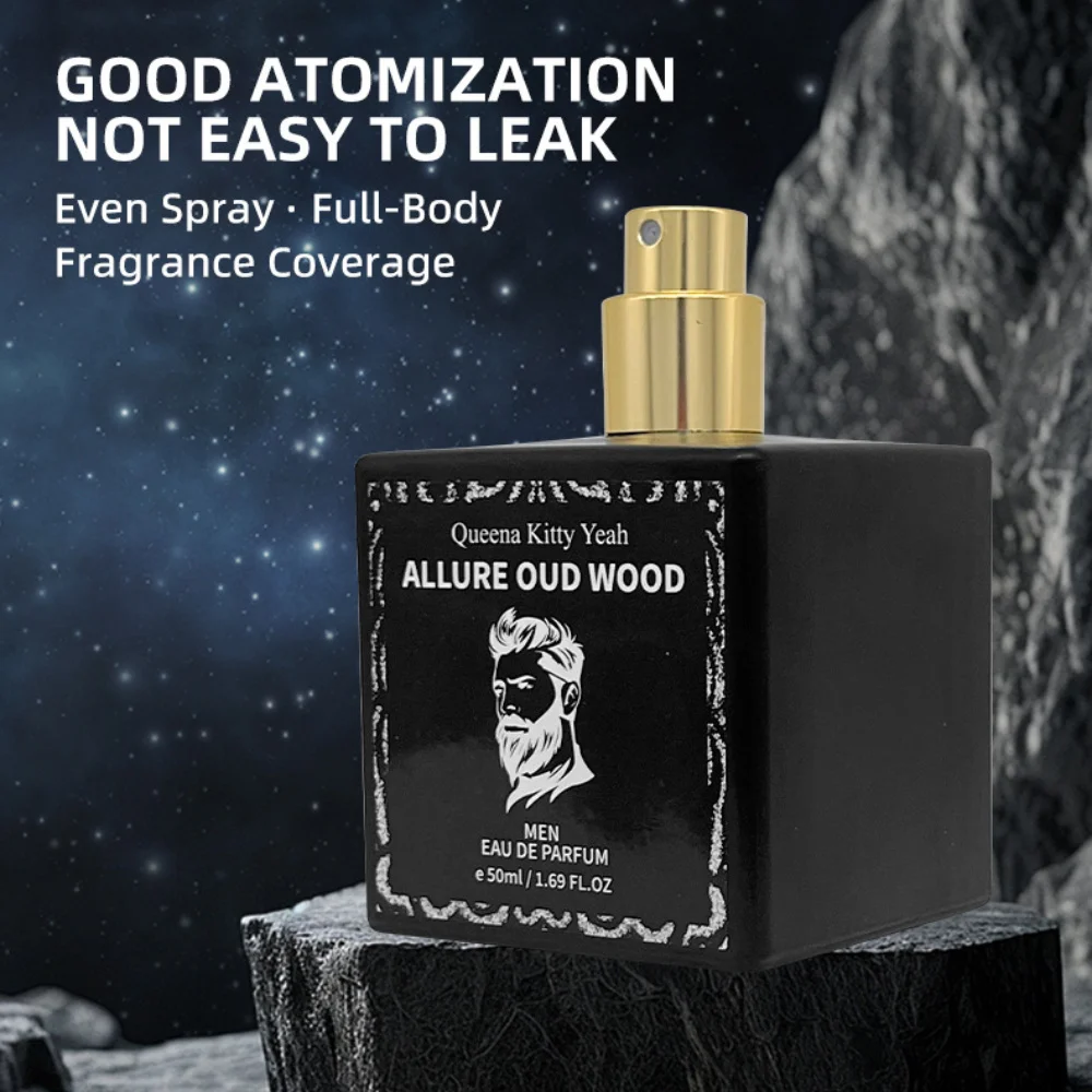 Męskie perfumy z feromonami, drewniane, długotrwałe zapachy, spray do ciała, uroczy męski Eau De Parfum na randki, perfumy dla dżentelmenów.