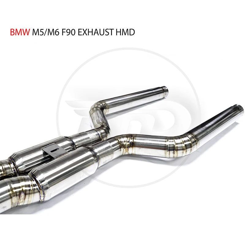 HMD Titanium Alloy Exhaust Systems Downpipe Is Suitable For BMW M5 M6 Custom Electronic Valve Car Accessories Auto Modification