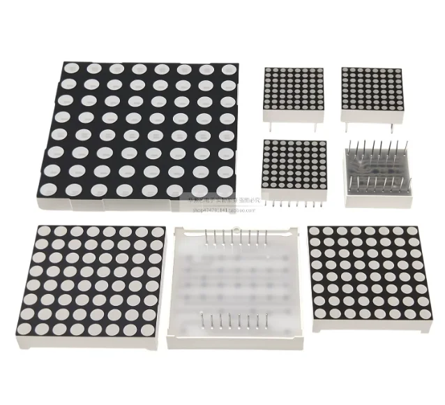 5pcs 8x8 8*8 Mini 1.9mm 3mm 3.75mm 5mm Dot Matrix LED Display RED GREEN BLUE WHITE Digital Tube 16-pin DIY Electronic Kit