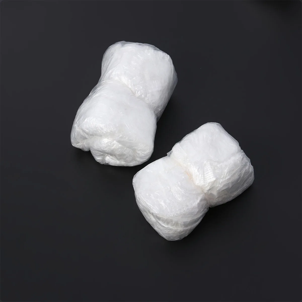 

100pcs Dye Hair Treatment Cap Elastic Band Reusable Waterproof For Shower Bath Spa Salon Use Foldable Lightweight Travel Hair