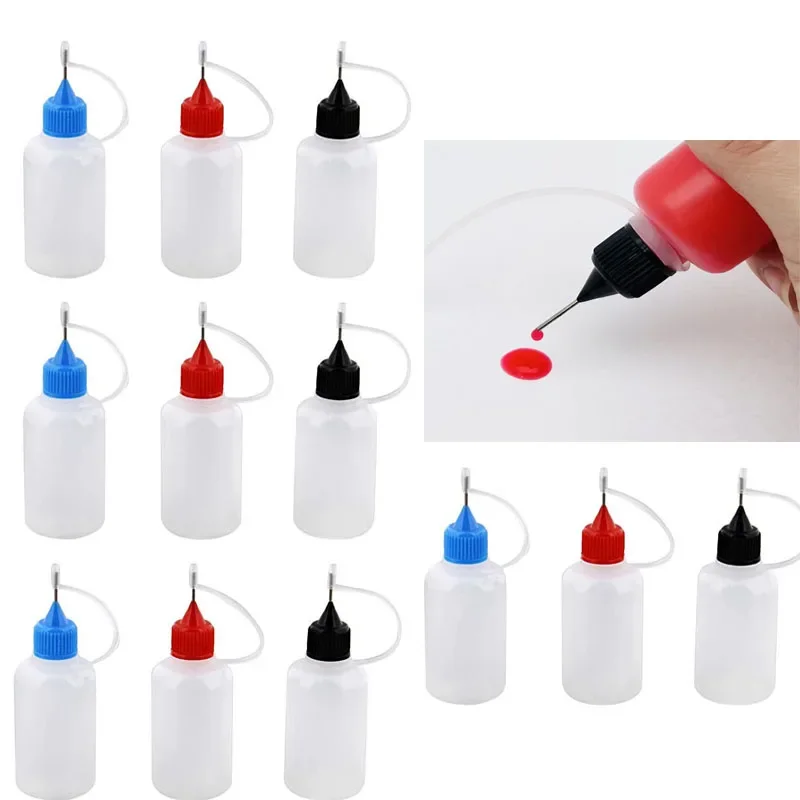 30Pcs 3-120ML Refillable Sample  Needle Tip Squeeze Bottle Precision Tip  Applicator Bottles for Precisely  Delivery Liquid Glue