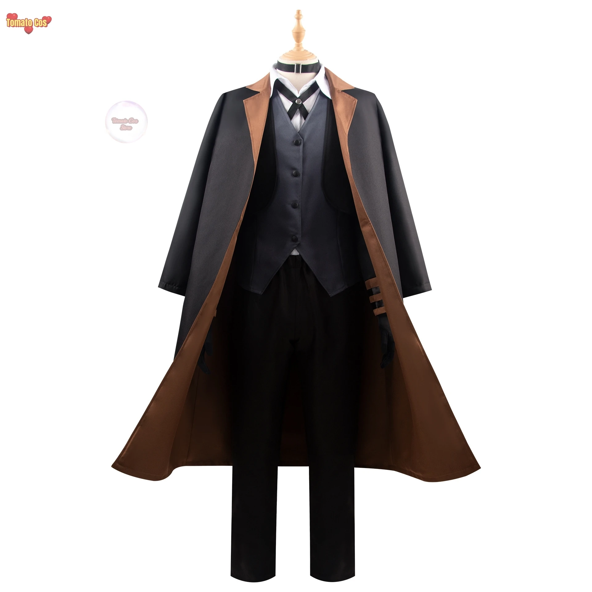 Nakahara Chuuya Cosplay Bungo Stray Dogs Halloween Anime Costume Nakahara Chuya Full Set Hat Gloves Adulto Fantasias Deguisement