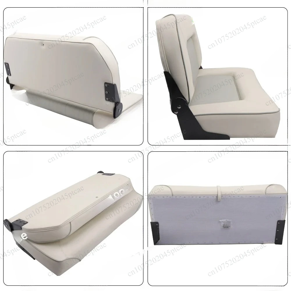 low backrest double folding boat seat Anti-corrosive leather fishing perch boat seat Marine bench seat