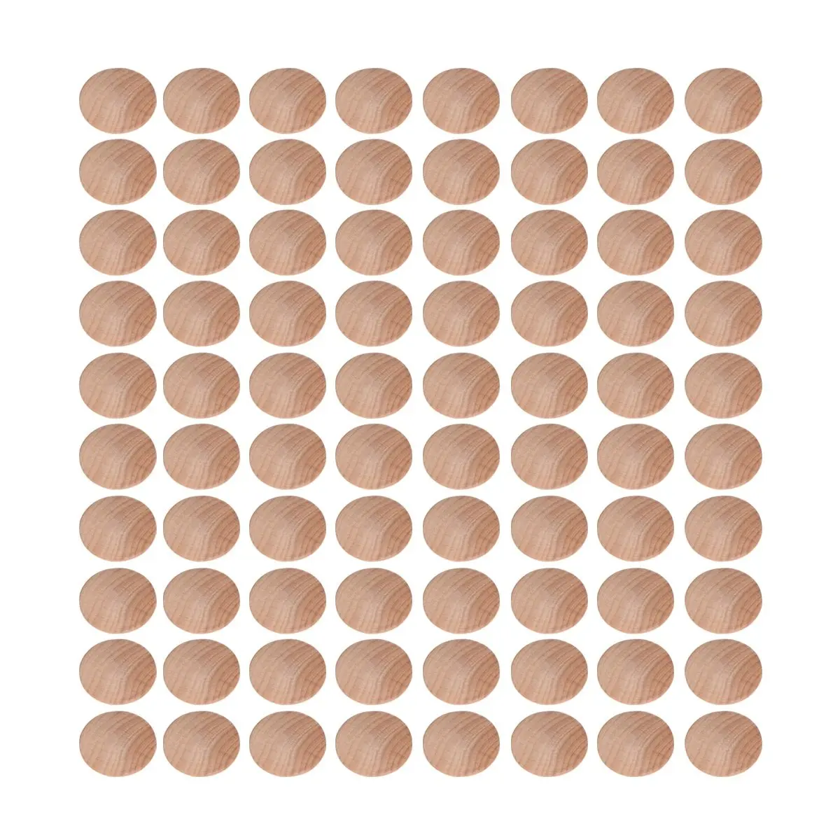 

80Pcs 30x25mm Stair Button Wood Plugs Furniture Repair Caps Smooth Hardwood Fillers for Craft Woodworking Projects Stair Parts