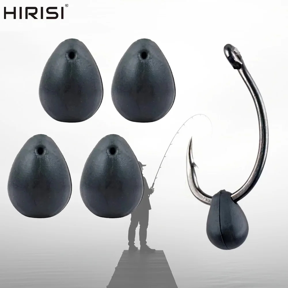 

Hirisi 10pcs Tungsten Fishing Shot-on the Hook Beads 0.4g Downforce Hook Beads for Utility Carp Fishing Accessories Novelties