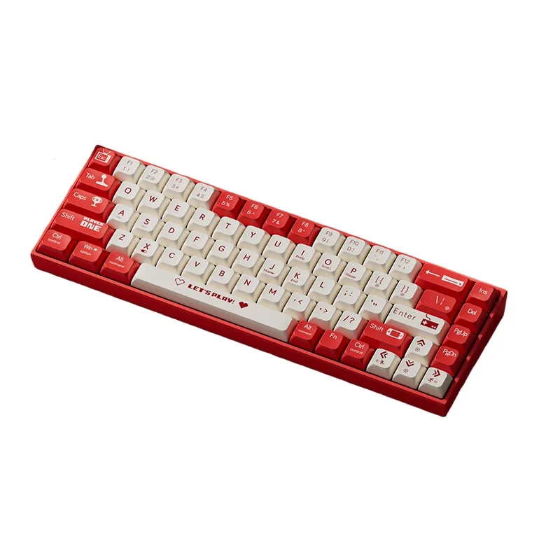 Ajazz Ak680 لوحة المفاتيح الميكانيكية الألعاب الرياضية الإلكترونية السلكية ضوء مختلط قابل للتبديل السريع لوحة المفاتيح الصغيرة محور الشاي المحور الأحمر مكتب الكمبيوتر #5