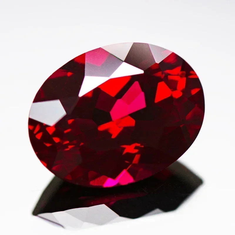 

Wholesale Lab Grown Ruby Pigeon Blood Red Color Oval Shape VVS1 Stone For Charms Diy Jewelry Making Earrings Selectable AGL Cert