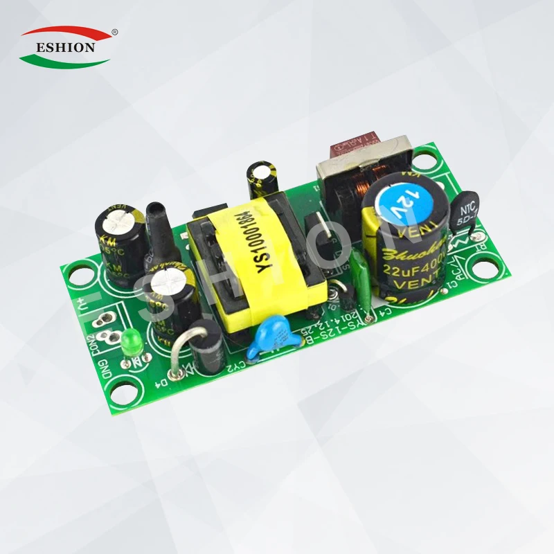 AC-DC 5V2A 10W Switching Power Supply Module Bare Circuit 85-264V to 5V 2A Board for Replace/Repair 12V1A